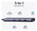 Hub Ugreen 5 en 1 USB-C HDMI 4K PD 100W - Imagen 6