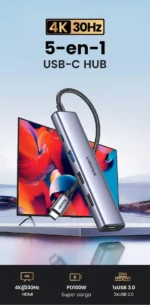 Hub Ugreen 5 en 1 USB-C HDMI 4K PD 100W - Imagen 7