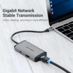 Vention Hub USB-C 6 en 1 HDMI 4K RJ45 - Imagen 3