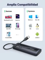 Ugreen Case M.2 NVMe SSD USB 3.2 10Gbps - Imagen 7