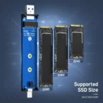 Fideco Case M.2 NVMe/SATA USB-C Gris - Imagen 5