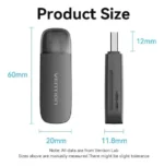 Vention Lector SD/MicroSD USB 2.0 2 en 1 - Imagen 4