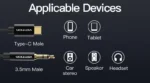 Vention Cable USB-C a Jack 3.5mm 1m - Imagen 5