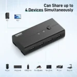 Fideco Switch USB 3.0 4 Puertos para 2 PCs - Imagen 4