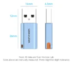 Vention Adaptador USB-C a USB 3.1 10Gbps - Imagen 2