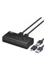 Fideco Switch USB 3.0 4 Puertos para 2 PCs
