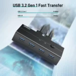 Fideco Switch USB 3.0 4 Puertos para 2 PCs - Imagen 5