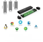 Fideco Case M.2 NVMe/SATA USB-C 3.2 - Imagen 4