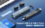 Fideco Case M.2 NVMe/SATA USB-C Gris - Imagen 4