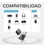Ugreen Adaptador Bluetooth 5.3 USB 20m - Imagen 9