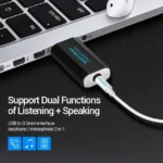 Vention Placa de Sonido USB Jack 3.5mm - Imagen 3