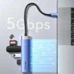 Vention Hub USB-C 5 en 1 HDMI 4K 100W - Imagen 8