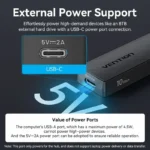 Vention Hub USB-A 5 en 1 USB 3.2 y USB-C - Imagen 6