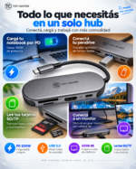 Hub USB-C 7 en 1 HDMI 4K PD 100W TopCenter PREMIUM - Imagen 7