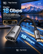 Adaptador USB-C a HDMI 4K 60Hz TopCenter - Imagen 8
