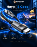 Cable USB-C a HDMI 4K 60Hz 1m TopCenter - Imagen 4