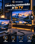 Cable USB-C a HDMI 4K 60Hz 2m TopCenter - Imagen 3
