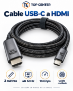 Cable USB-C a HDMI 4K 60Hz 2m TopCenter - Imagen 2