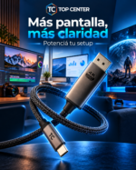 Cable USB-C a DisplayPort 4K 60Hz TopCenter - Imagen 2