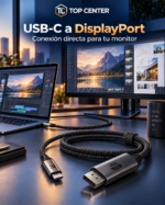 Cable USB-C a DisplayPort 4K 60Hz TopCenter - Imagen 3