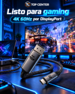 Cable USB-C a DisplayPort 4K 60Hz TopCenter - Imagen 4