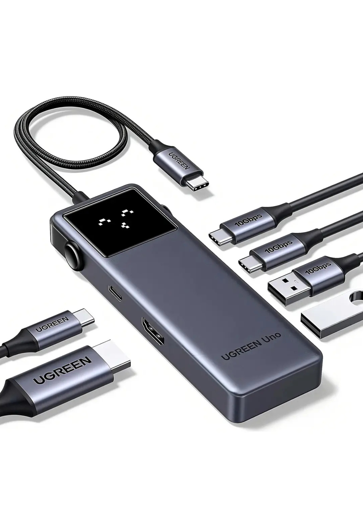 Diseño sin título - 2026-08-11T124724.473 Hub Ugreen 6 en 1 USB-C HDMI 4K VGA - Imagen 1