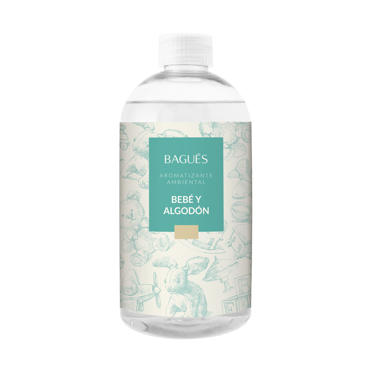 bagues-11131017 Bagués Aromatizante Ambiental Bebé y Algodón 500 ml - Imagen 1