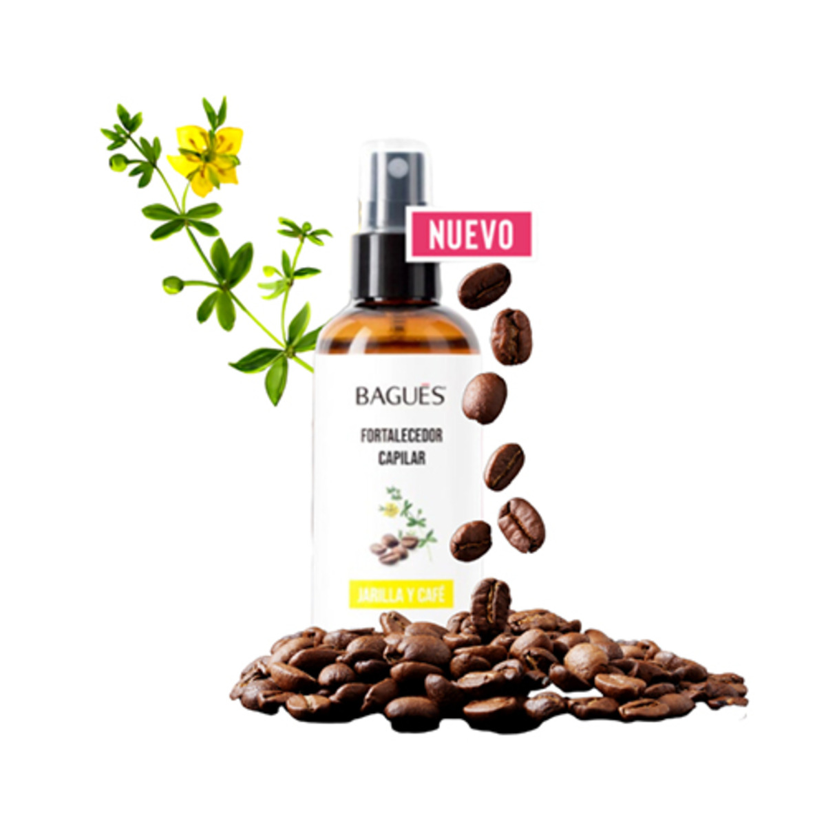 bagues-19164001 Bagués Fortalecedor Capilar Jarilla y Café 100 ml - Imagen 1