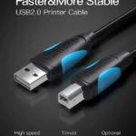 Cable Impresora Vention USB 2.0 A-B 1 m VAS-A16 - Imagen 2