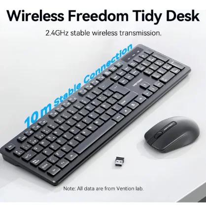 Combo Teclado y Mouse Inalámbrico Vention - Imagen 5