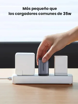 Cargador Ugreen 35W USB-C/USB-A GaN Plegable - Imagen 5