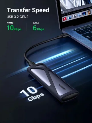 Carry Disk Ugreen M.2 NVMe USB-C Gris - Imagen 6