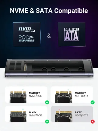 Carry Disk Ugreen M.2 NVMe USB-C Gris - Imagen 5