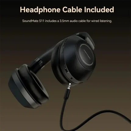 Auriculares Vention SoundMate S11 Bluetooth Negro - Imagen 8