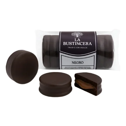 Mini Alfajores Chocolate La Bustincera x5