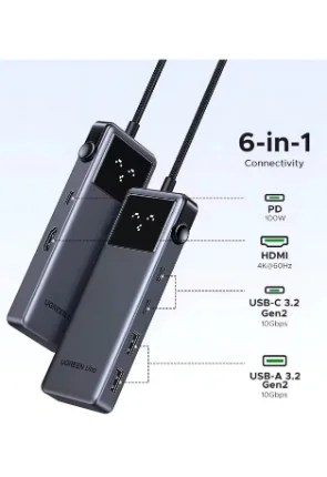 Hub Ugreen 6 en 1 USB-C HDMI 4K VGA - Imagen 2