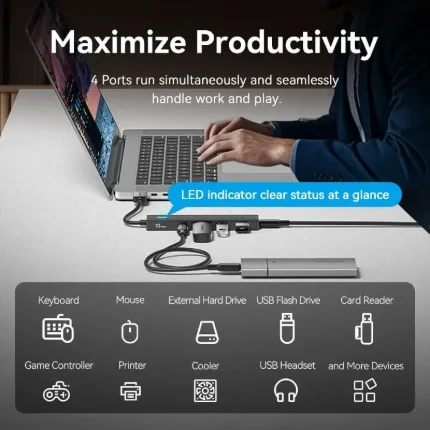 Vention Hub USB-A 5 en 1 USB 3.2 y USB-C - Imagen 7