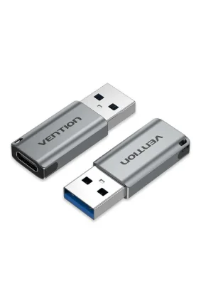 Adaptador USB 3.0 a USB-C Vention Gris