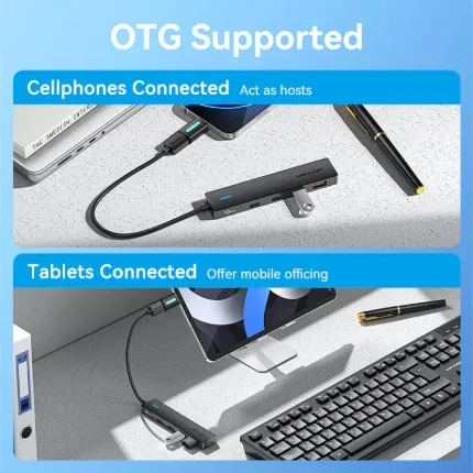 Vention Hub USB-A 5 en 1 USB 3.2 y USB-C - Imagen 5