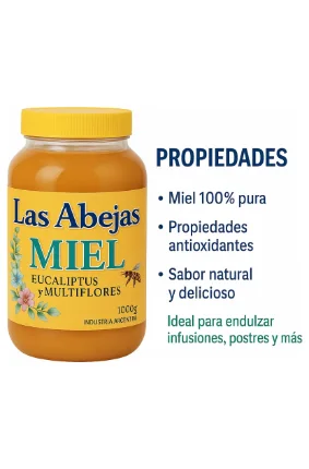 Miel de Abeja Las Abejas 3kg 100% Natural - Imagen 3