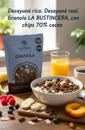 Granola Cereales Coco Frutos Secos Cacao 170g - Imagen 2