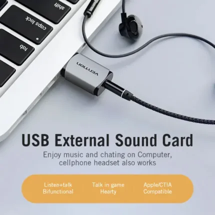 Adaptador Audio USB a Jack 3.5mm Vention - Imagen 7