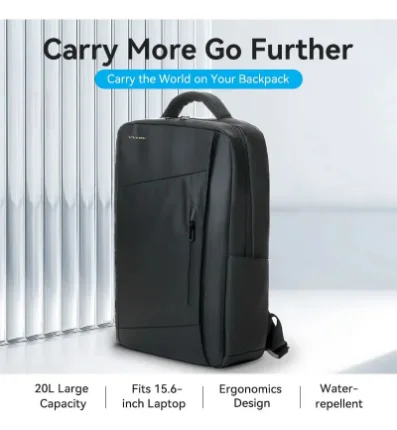 Mochila Vention 15.6'' IPX4 20L Negra - Imagen 10