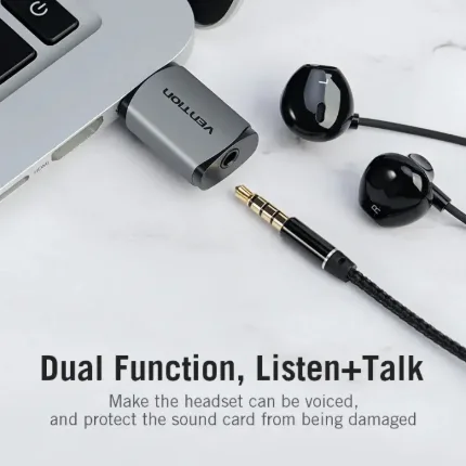Adaptador Audio USB a Jack 3.5mm Vention - Imagen 8
