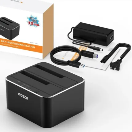 Docking Station Fideco 2 Bahías SATA HDD SSD - Imagen 6