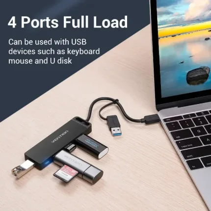 Hub Vention USB-C/USB-A 4 Puertos 3.0 - Imagen 4