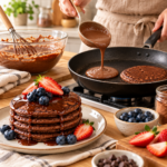 Premezcla Pancake Vento Fit Harina De Avena Chocolate X450gr - Imagen 2
