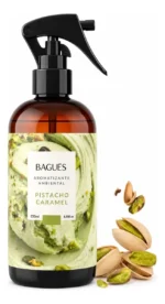 Aromatizante ambiental pistacho caramel 250ml Bagues